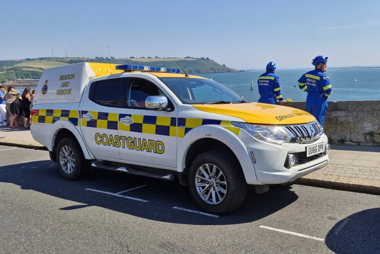 Three rescued after dinghy takes on water off Drake's Island in Plymouth