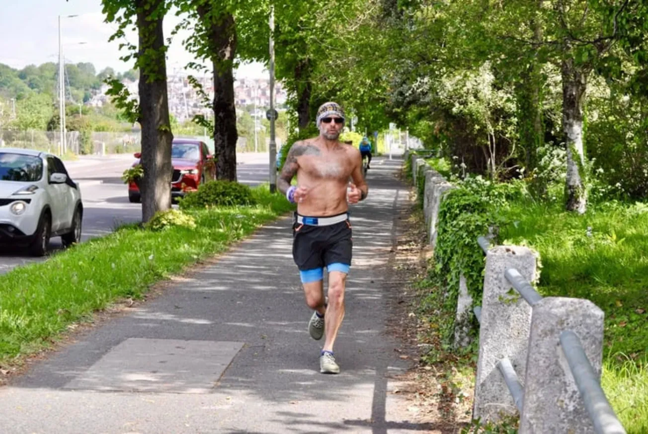 ‘Nearly Naked Runner’ Simon Wengradt nears finish of 50 marathons in 50 days challenge