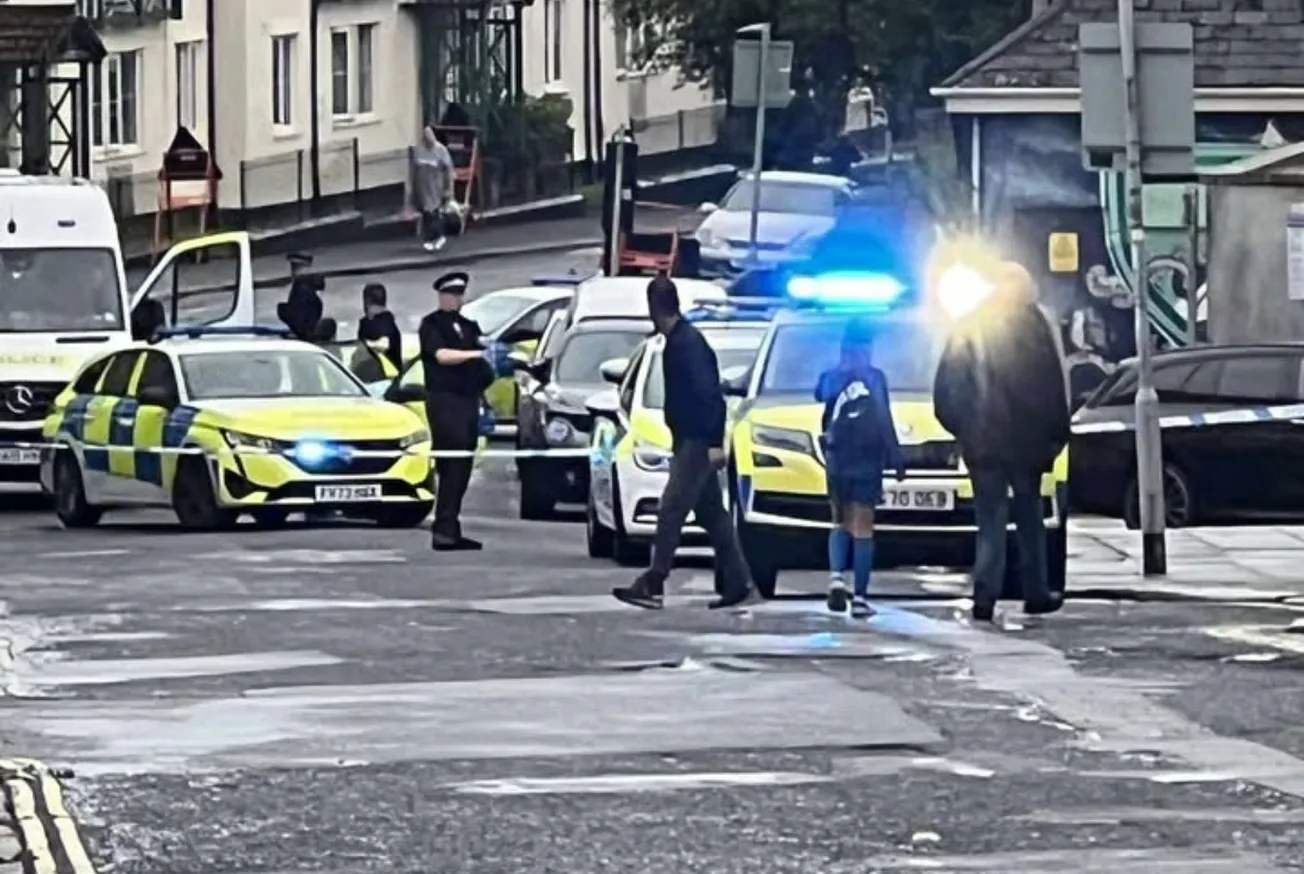 Major police response on Anstis Street in Plymouth this afternoon