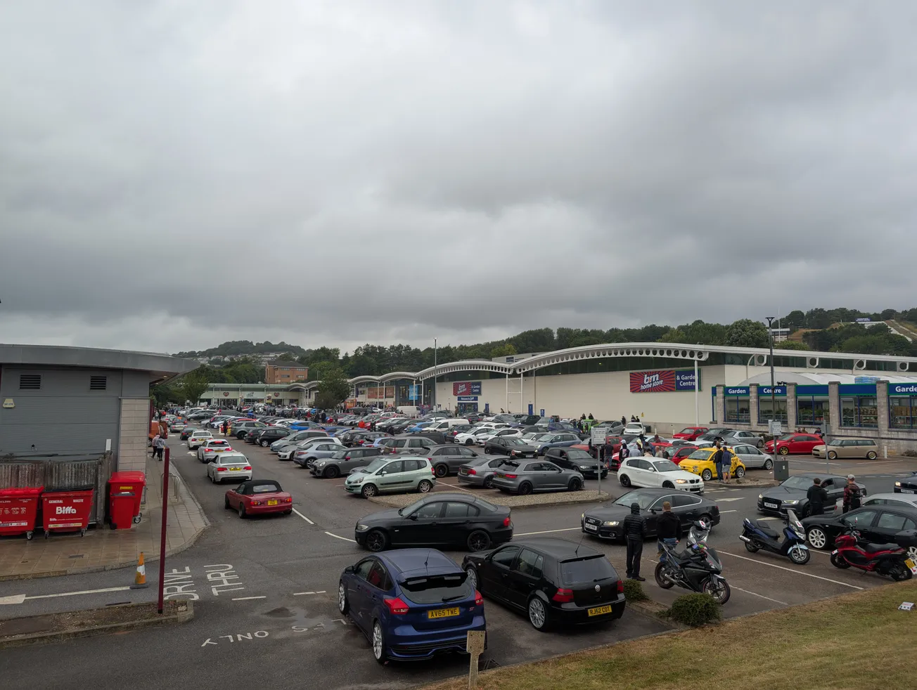 Hundreds gather at Marsh Mills for huge Plymouth summer car meet despite rain