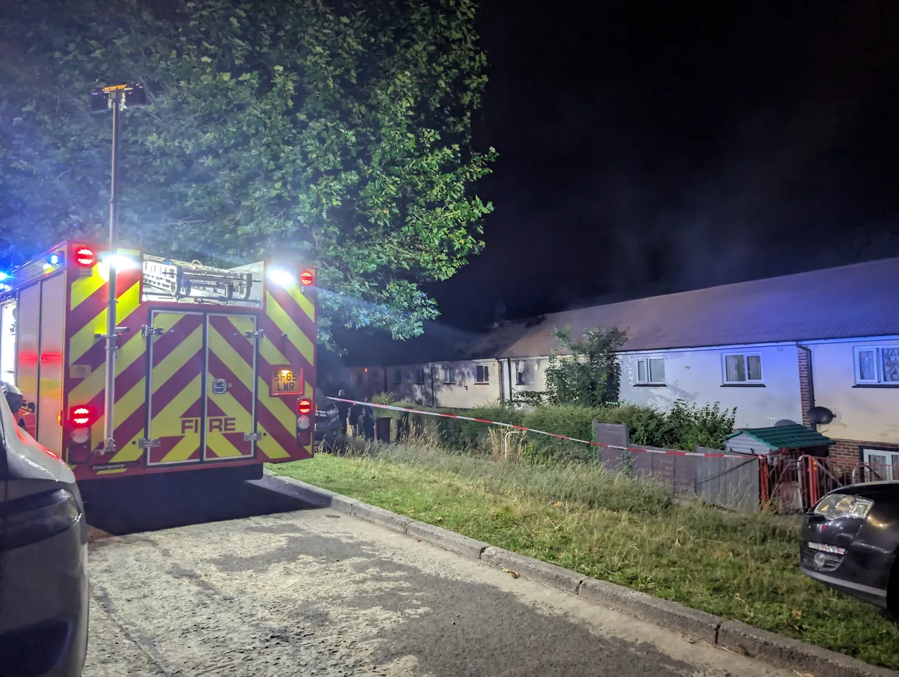 Large house fire in Plymouth as police and fire crews rush to Ernesettle