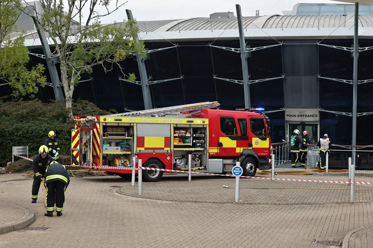 Fire breaks out at former Plymouth Herald office