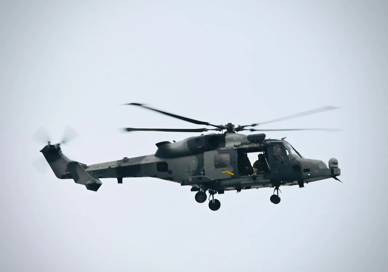 Mystery as low flying military helicopter circles over Plymouth for hours