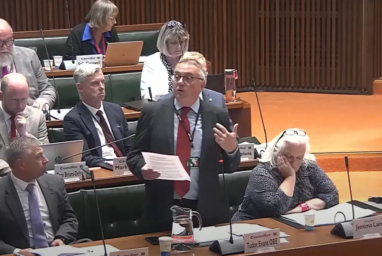 Council debating South Hams takeover, child benefit cap and parking outside schools