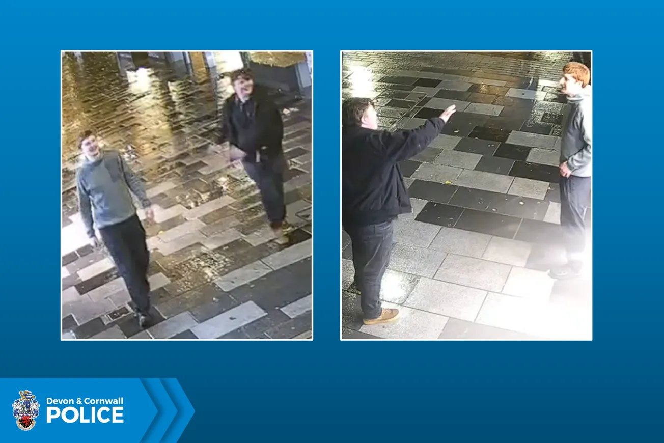 Police hunt two men after early morning attacks in Plymouth City Centre