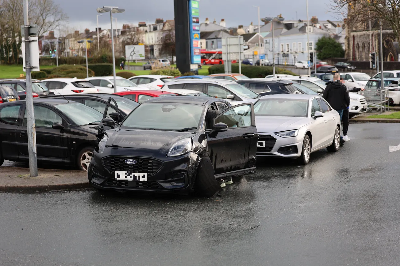 Drugs arrest after man crashes into police car in dramatic Plymouth pursuit