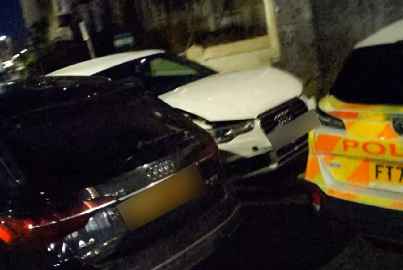 Man arrested on suspicion of drink driving after crashing into car house and wall