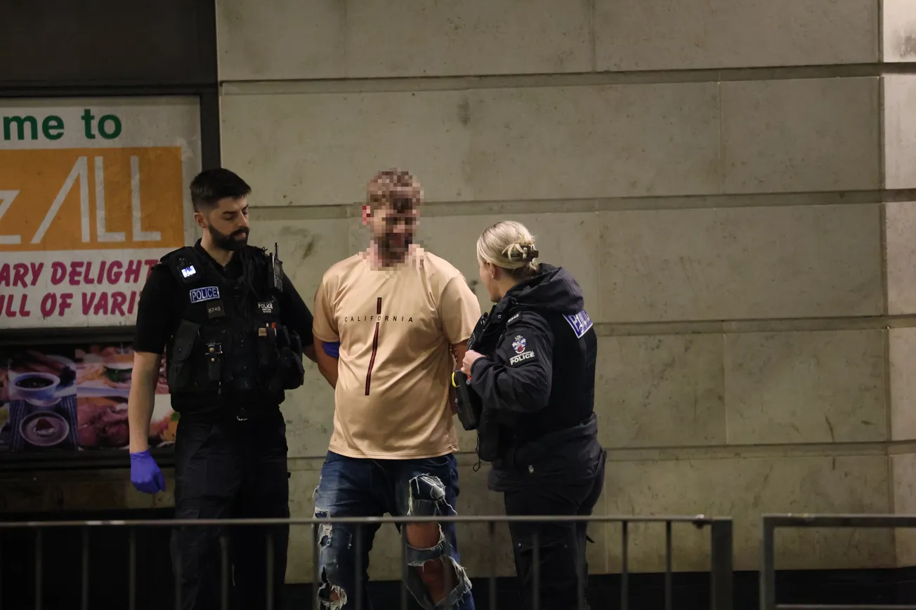 Man arrested after 'wooden chopping board rampage' outside Plymouth casino