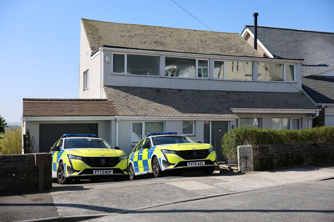 Blackmail arrest as police guard property for second day in Plymouth