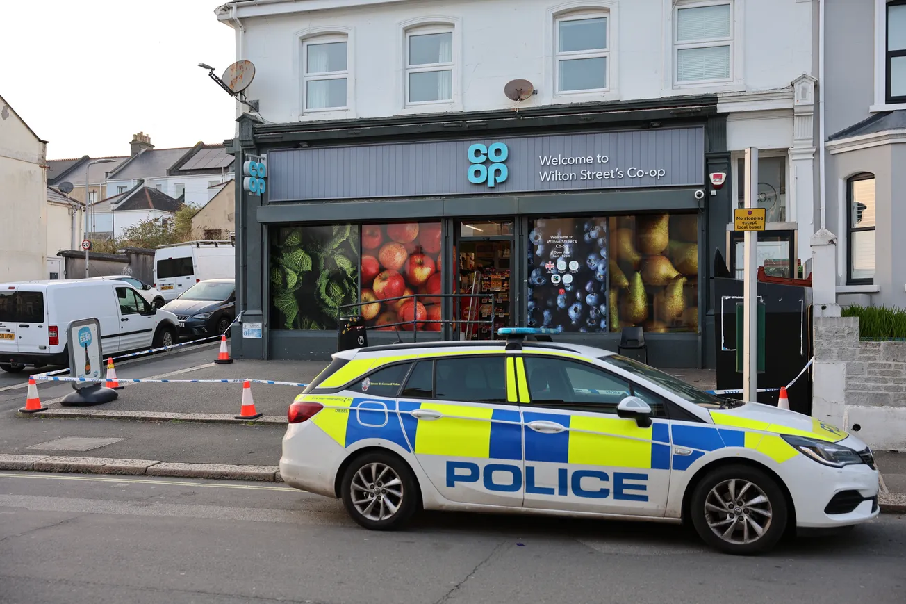 Devastating scenes after 'violent' incident erupts at Plymouth Co-op